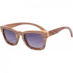 Wayfarer Handmade Wooden Glasses Bamboo Wood Polarized Sunglasses with Bamboo Frame and Temple Eyewear-Z6028 - CN17YA266KY $6...