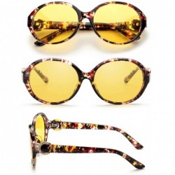 Sport Oversized Night-driving Glasses for Women - Polarized Lens Stylish-Safety Nighttime/Rainy/Cloudy - CD18YKNGQOZ $18.08