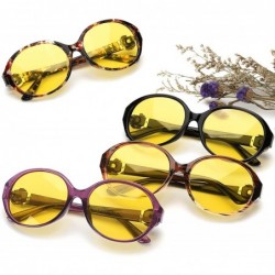 Sport Oversized Night-driving Glasses for Women - Polarized Lens Stylish-Safety Nighttime/Rainy/Cloudy - CD18YKNGQOZ $18.08