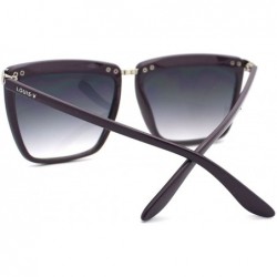 Oversized High Fashion Womens Sunglasses Oversized Square Designer Frame - Purple - CR11CSNQA4X $10.54