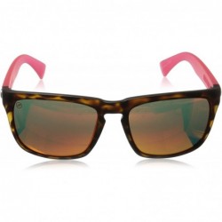 Wayfarer Visual Knoxville Matte Coral Tortoise/OHM Grey Fire Chrome Sunglasses - CQ12DXMSW4J $34.10