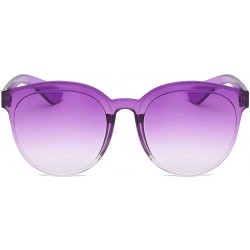 Rimless Fashion Jelly Design Style Sunglasses Classic Retro Sunglasses Resin Lens Sunglasses Ladies Shades - Unisex - CL199Y3...