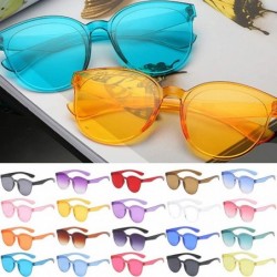 Rimless Fashion Jelly Design Style Sunglasses Classic Retro Sunglasses Resin Lens Sunglasses Ladies Shades - Unisex - CL199Y3...