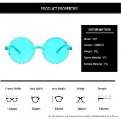 Rectangular Frameless Multilateral Shaped Sunglasses One Piece Jelly Candy Colorful Unisex - D - CR190G7MXG0 $8.34