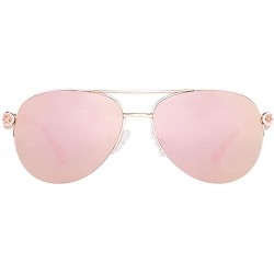 Aviator Women's PC Frame Sunglasses- Polarized Sunglasses- Fashion Color Sunglasses - C - CM18RTCUUO0 $55.08