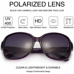 Sport Classic Oversized Polarized Sunglasses for Women Composite TR90 Frame UV 400 Protection Fashion Retro Eyewear - CO18L52...