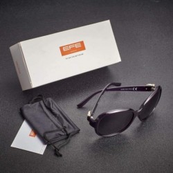 Sport Classic Oversized Polarized Sunglasses for Women Composite TR90 Frame UV 400 Protection Fashion Retro Eyewear - CO18L52...