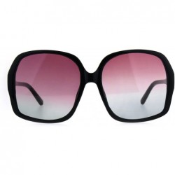 Butterfly Oceanic Color Gradient Ironic Granny Oversize Butterfly Sunglasses - Black Pink Blue - C6189LNEAII $20.19