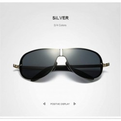 Semi-rimless Men Women Trendy Polarized Vintage Retro Sunglasses with Oversized Frame for Sport Driving - CH18YYW85Q7 $17.26