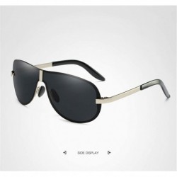 Semi-rimless Men Women Trendy Polarized Vintage Retro Sunglasses with Oversized Frame for Sport Driving - CH18YYW85Q7 $17.26