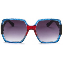 Square Fashion Sunglasses for Men Women Retro Style Square Sun Glasses UV400 - B - CW18T339YMY $8.51