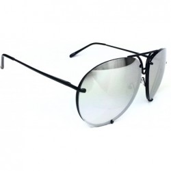 Aviator Vintage Retro Rectangle Cat Eye Celebrity Color Frame Women Sunglasses - Black - CU12N8P60E2 $9.74