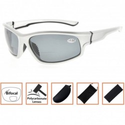 Sport Sports Bifocal Sunglasses for Running Fishing Golfing ANTI-UV400 Men and Women - Silver - C918C3ZEWS8 $24.43