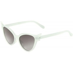 Cat Eye Eyelashes Shape Cat Eye Sunglasses - Green - CB1988UO4U3 $13.33