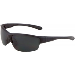 Wayfarer Men Sport Wrap Around Sunglasses Driving Motocycle Sport Golf Eyewear - Mj0085-black - CN17Z6C59LT $20.62