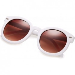 Oversized Round Retro Womens Oversized Sunglasses Fashion Circle Glasses for Women with Neutral and Clear Lens - C211P3RDTTL ...
