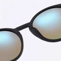 Aviator 2019 Round Polarized Sunglasses Men Retro Rectangle Classic Vintage SandBlue - Sandred - CX18YZW59UR $11.90