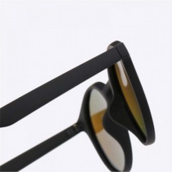 Aviator 2019 Round Polarized Sunglasses Men Retro Rectangle Classic Vintage SandBlue - Sandred - CX18YZW59UR $11.90