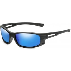 Rectangular Outdoor Polarized Sunglasses-Retro Aviator Shade Glasses-Unisex-Sturdy Frame - B - CW1905ZHTRH $70.52