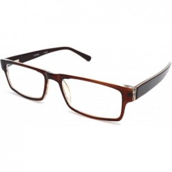 Rectangular Acetate Temple Reading Glasses 1934 50mm (small) - Brown Peach - C112CUSCVXF $25.89