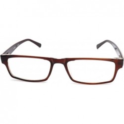 Rectangular Acetate Temple Reading Glasses 1934 50mm (small) - Brown Peach - C112CUSCVXF $25.89