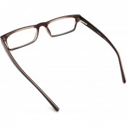 Rectangular Acetate Temple Reading Glasses 1934 50mm (small) - Brown Peach - C112CUSCVXF $25.89