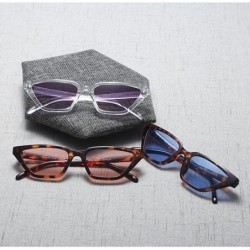 Cat Eye Vintage Cat Eye Sunglasses Tiny Retro Sun Glasses for Women Summer Accessories - Red - C818E7MSAKX $7.91