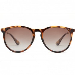 Round Polarized Sunglasses for Women - Vintage Retro Round Sun Glasses with UV400 Protection - C1198CSAEOT $27.98