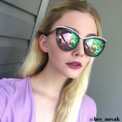 Cat Eye Chic Cat Eye Sunnies s/Color Mirror Lens 32210-REV - Demi Matte Gold - CJ182IESWX0 $7.64