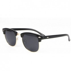 Aviator Sunglasses Women Men Classic Style Polarized Sun glasses - Blackframe Black Lens - C7184KSUA5A $13.70