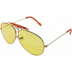 Aviator Yellow Aviator Sunglasses - C9115275U2V $25.51