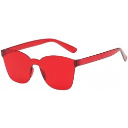 Rimless Unisex Fashion No Frame Clear Sunglasses Sexy Retro Sunglasses Women Sunglasses - I - CD196IY37KX $16.94