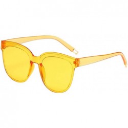 Rimless Sunglasses-Unisex Fashion Jelly Sunglasses Sexy Retro Eyeglasses Lightweight Sun Glasses for Women Men - I - C6196IY3...