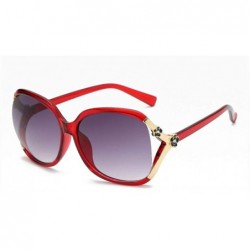 Oversized Fashion Oversized Anti UV/Ray Sunglasses Women Gradient Lens Wild Sun Glasses - Dx5064 C5 - CG18U8WSU6Q $10.23