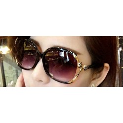 Oversized Fashion Oversized Anti UV/Ray Sunglasses Women Gradient Lens Wild Sun Glasses - Dx5064 C5 - CG18U8WSU6Q $10.23