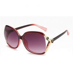 Oversized Fashion Oversized Anti UV/Ray Sunglasses Women Gradient Lens Wild Sun Glasses - Dx5064 C5 - CG18U8WSU6Q $10.23