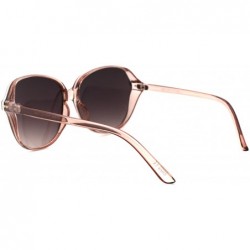 Butterfly Womens 90s Side Visor Butterfly Plastic Sunglasses - Pink Gold Mirror - CS18UWM8AI4 $8.28