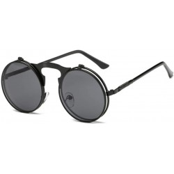 Round Sunglasses Women Round Metal Frames Sun Glasses Men Retro Eyewear UV400 - 2 - CS18ORL0DMU $28.93