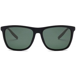 Aviator Classic Polarized Sunglasses Men Retro Brand Designer Sun Glasses Black Multi - Green - CP18XNGYO2N $18.63