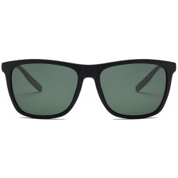 Aviator Classic Polarized Sunglasses Men Retro Brand Designer Sun Glasses Black Multi - Green - CP18XNGYO2N $8.95