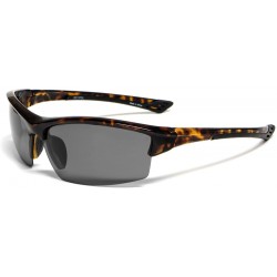 Wrap 8211 High Performance Sport Polarized Sunglasses Semi-Rimless Comfortable & Lightweight Fit - CZ18EMCD9L5 $55.77