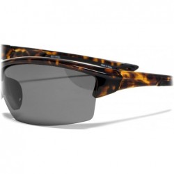 Wrap 8211 High Performance Sport Polarized Sunglasses Semi-Rimless Comfortable & Lightweight Fit - CZ18EMCD9L5 $29.15
