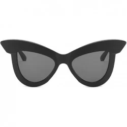 Cat Eye Polarized Sunglasses Protection Glasses Driving - Black C - CT18TQX3WS5 $15.49