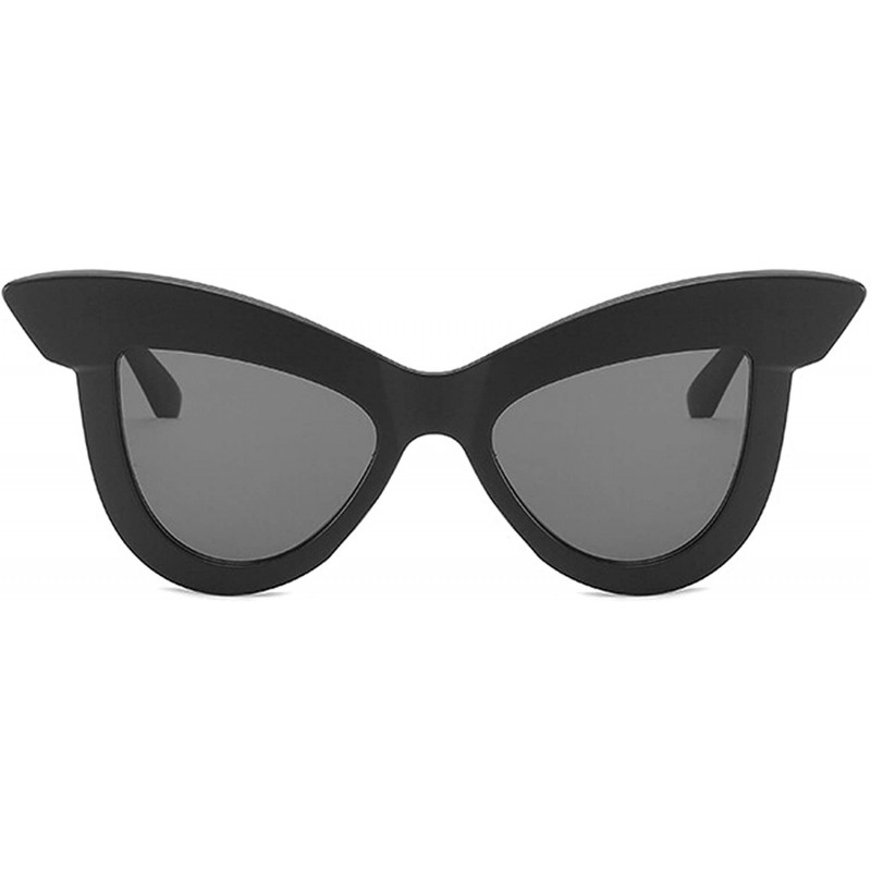 Cat Eye Polarized Sunglasses Protection Glasses Driving - Black C - CT18TQX3WS5 $15.49