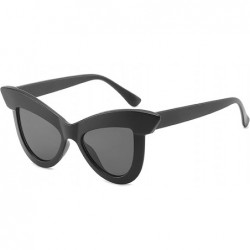 Cat Eye Polarized Sunglasses Protection Glasses Driving - Black C - CT18TQX3WS5 $15.49