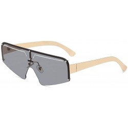 Rimless Design Fashion Rimless Sunglasses Women Men Metal Square Luxury Sun Glasses UV400 Sunglass Shades glasses - C0198GCW5...