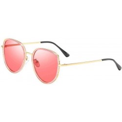 Aviator Glasses Fashion Aviator Metal Mirror UV 400 Lens Round Frame Sunglasses for Men Women - Fashion Accessories - CL18ZGW...