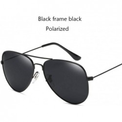 Oversized Fashion Classic Avaition Polarized Sunglasses Women Men 001 Silver Blue Multi - 006 Black Black - C218XQZO20A $10.61