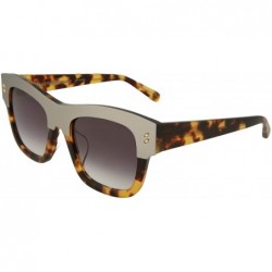 Square Womens Square/Rectangle Sunglasses - Ruthenium Avana Grey - C518LEUN5KZ $60.49