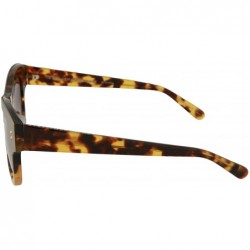 Square Womens Square/Rectangle Sunglasses - Ruthenium Avana Grey - C518LEUN5KZ $60.49